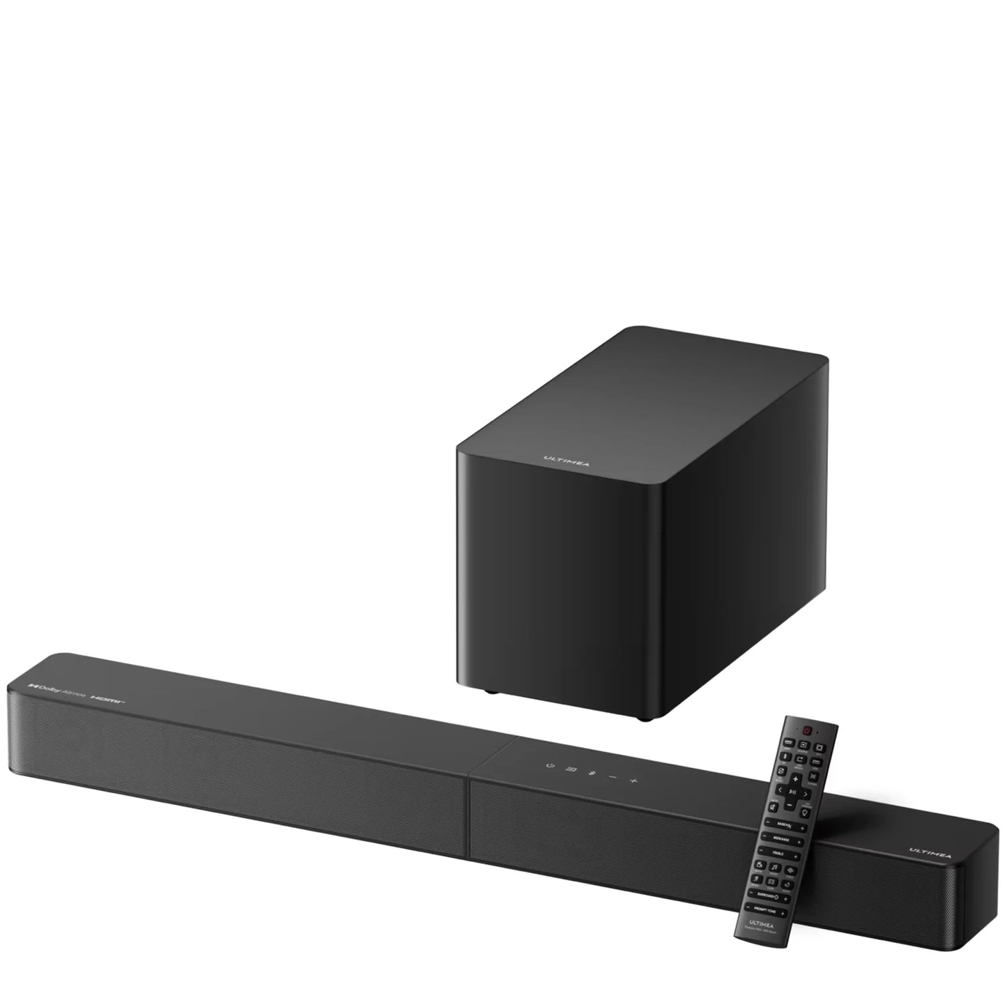 ULTIMEA 340W 5.1 Soundbar with Dolby Atmos, Surround Sound System with 5.25" Wired Subwoofer, Home Theater Smart APP Control